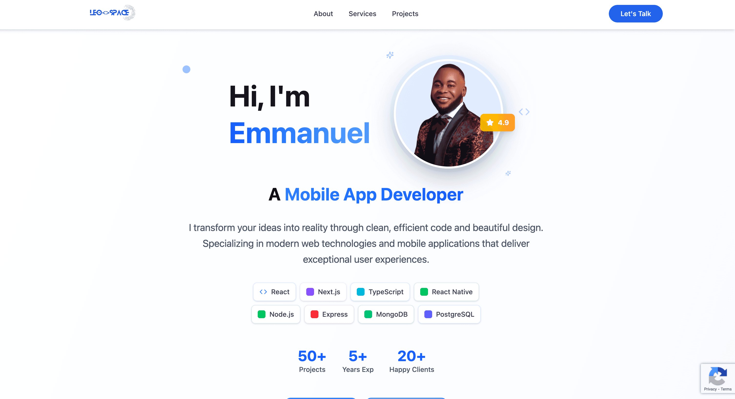 Portfolio Website preview